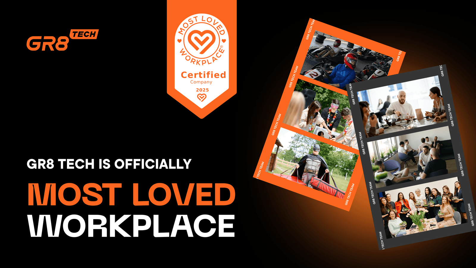 GR8 Tech named Most Loved Workspace