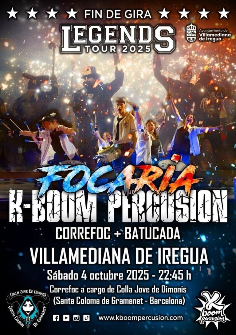 K-Boom Percusión clôture le ‘Legends Tour 2025’ à Villamediana.